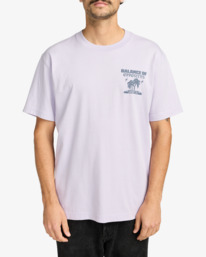 2 After Hours - Short Sleeve T-Shirt for Men Purple EVYZT00265 RVCA