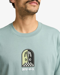 4 Column - T-shirt manches courtes sérigraphié pour Femme Gris EVYZT00267 RVCA