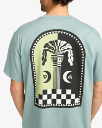 5 Column - T-shirt manches courtes sérigraphié pour Femme Gris EVYZT00267 RVCA