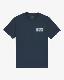 0 Palm Trail - Short Sleeve T-Shirt for Men Blue EVYZT00272 RVCA