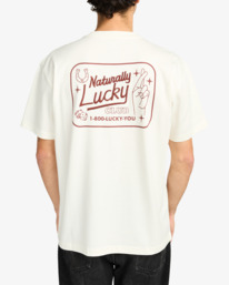 4 Lucky You - T-shirt de manga curta para homem Branco EVYZT00274 RVCA