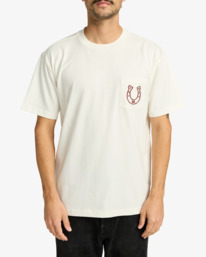 1 Lucky You - T-shirt de manga curta para homem Branco EVYZT00274 RVCA