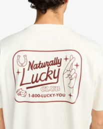 3 Lucky You - T-shirt de manga curta para homem Branco EVYZT00274 RVCA