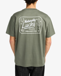 5 Lucky You - T-shirt de manga curta para homem Verde EVYZT00274 RVCA