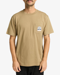 2 Palmcrest - Short Sleeve T-Shirt for Men Beige EVYZT00275 RVCA