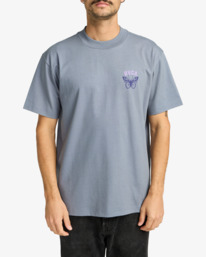 2 Butterfly Poster - T-shirt de manga curta para homem Cinza EVYZT00277 RVCA