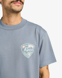 4 Currents - Short Sleeve T-Shirt for Men Grey EVYZT00278 RVCA