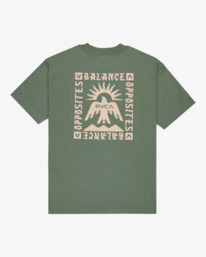 1 Las Cruces - Short Sleeve T-Shirt for Men Green EVYZT00279 RVCA