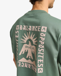 7 Las Cruces - Short Sleeve T-Shirt for Men Green EVYZT00279 RVCA
