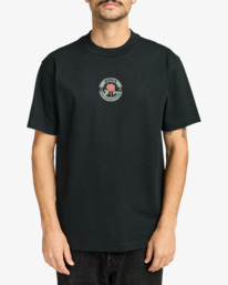 2 Roses Poster - T-shirt de manga curta para homem Preto EVYZT00281 RVCA