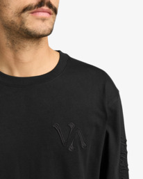 6 Va Worldwide - Long Sleeve T-Shirt for Men Black EVYZT00285 RVCA