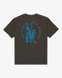 0 Balance Tiger - Short Sleeve T-Shirt for Men Black EVYZT00286 RVCA