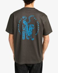 5 Balance Tiger - Short Sleeve T-Shirt for Men Black EVYZT00286 RVCA