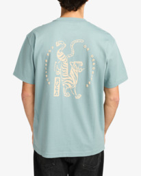 5 Balance Tiger - Short Sleeve T-Shirt for Men Grey EVYZT00286 RVCA