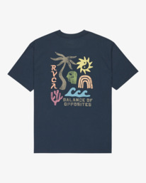 1 Deep Think - Maglietta a maniche corte da Uomo Blue EVYZT00288 RVCA