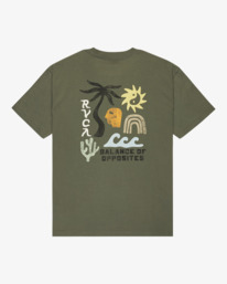 1 Deep Think - Short Sleeve T-Shirt for Men Green EVYZT00288 RVCA