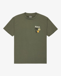 0 Deep Think - Short Sleeve T-Shirt for Men Green EVYZT00288 RVCA