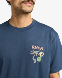 4 Deep Think - Maglietta a maniche corte da Uomo Blue EVYZT00288 RVCA