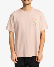2 Deep Think - Short Sleeve T-Shirt for Men Purple EVYZT00288 RVCA