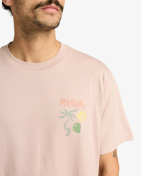 4 Deep Think - Short Sleeve T-Shirt for Men Purple EVYZT00288 RVCA