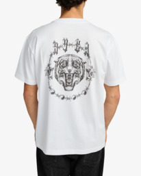 3 Double Trouble - Short Sleeve T-Shirt for Men White EVYZT00289 RVCA