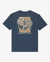 1 Flower Balance - Short Sleeve T-Shirt for Men Blue EVYZT00290 RVCA