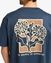 5 Flower Balance - Short Sleeve T-Shirt for Men Blue EVYZT00290 RVCA