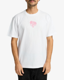 2 Flower Balance - Short Sleeve T-Shirt for Men White EVYZT00290 RVCA