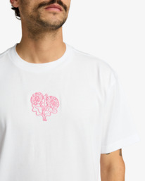 4 Flower Balance - Short Sleeve T-Shirt for Men White EVYZT00290 RVCA