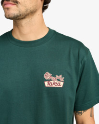 4 Rose Sign - Short Sleeve T-Shirt for Men Green EVYZT00295 RVCA