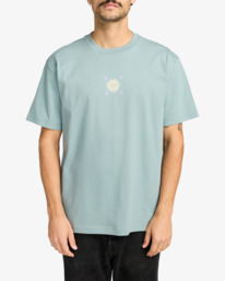 2 RVCA Spin - T-shirt de manga curta para homem Cinza EVYZT00298 RVCA
