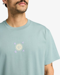 4 RVCA Spin - T-shirt de manga curta para homem Cinza EVYZT00298 RVCA