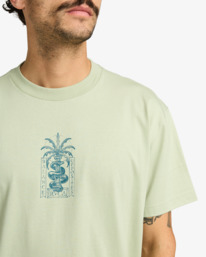 4 Serpent - Short Sleeve T-Shirt for Men Black EVYZT00299 RVCA