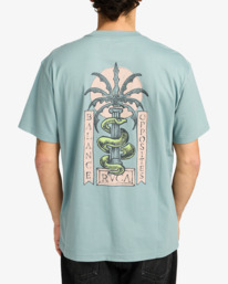 3 Serpent - Short Sleeve T-Shirt for Men Grey EVYZT00299 RVCA