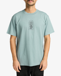2 Serpent - Short Sleeve T-Shirt for Men Grey EVYZT00299 RVCA