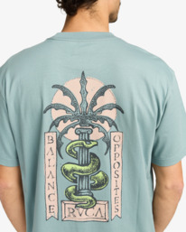 5 Serpent - Short Sleeve T-Shirt for Men Grey EVYZT00299 RVCA