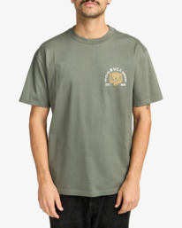 2 Squadron - T-shirt de manga curta para homem Verde EVYZT00302 RVCA