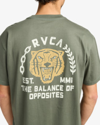 4 Squadron - T-shirt de manga curta para homem Verde EVYZT00302 RVCA