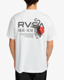 5 Tiger Sun - Camiseta de manga corta para hombre Blanco EVYZT00303 RVCA
