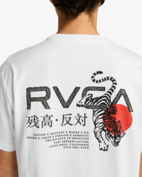 4 Tiger Sun - Camiseta de manga corta para hombre Blanco EVYZT00303 RVCA