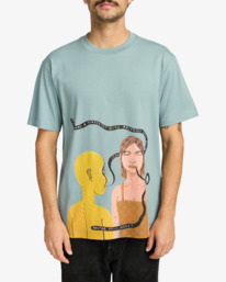 2 Youre Still Here - Short Sleeve T-Shirt for Men Grey EVYZT00305 RVCA