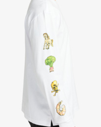 3 Ksl - Camisola de manga comprida para homem Branco EVYZT00306 RVCA