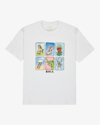1 Ksl - T-shirt de manga curta para homem Branco EVYZT00307 RVCA