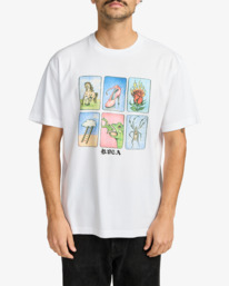 2 Ksl - T-shirt de manga curta para homem Branco EVYZT00307 RVCA