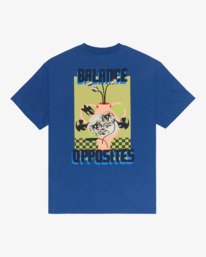 0 Antonia Figueiredo Twin Tulips - T-shirt de manga curta para Homem Azul EVYZT00309 RVCA