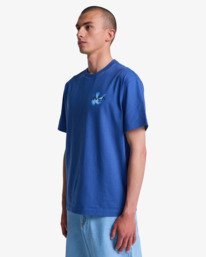 3 Antonia Figueiredo Twin Tulips - T-shirt de manga curta para Homem Azul EVYZT00309 RVCA