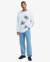 6 Antonia Figueiredo Birds - Long Sleeve T-Shirt for Men White EVYZT00312 RVCA