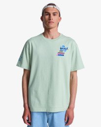 2 Antonia Figueiredo Balance - Short Sleeve T-Shirt for Men Green EVYZT00315 RVCA