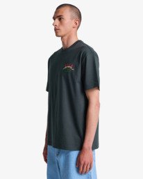 3 Welcome To RVCA - T-shirt de manga curta para Homem Preto EVYZT00328 RVCA