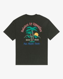 0 Frond Mural - T-Shirt &agrave; manches courtes pour Homme Noir EVYZT00335 RVCA